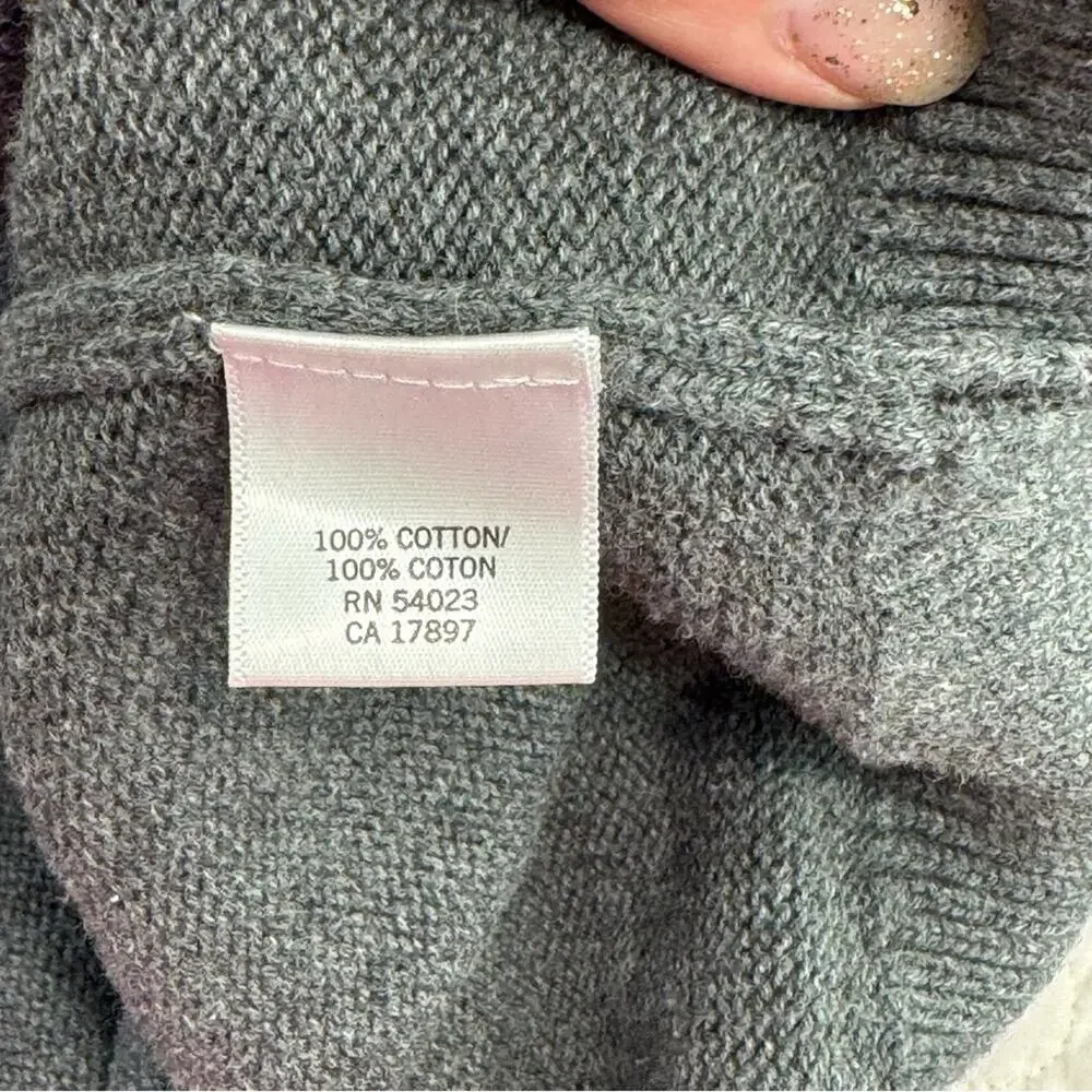 Banana republic Men's Gray Large 💯 cotton sweater